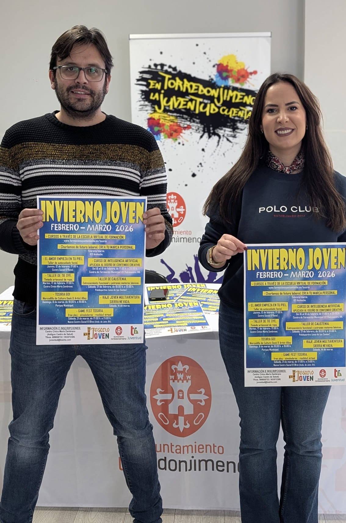 La Concejalía de Juventud presenta la programación Invierno Joven 2026 con nueve propuestas para febrero y marzo