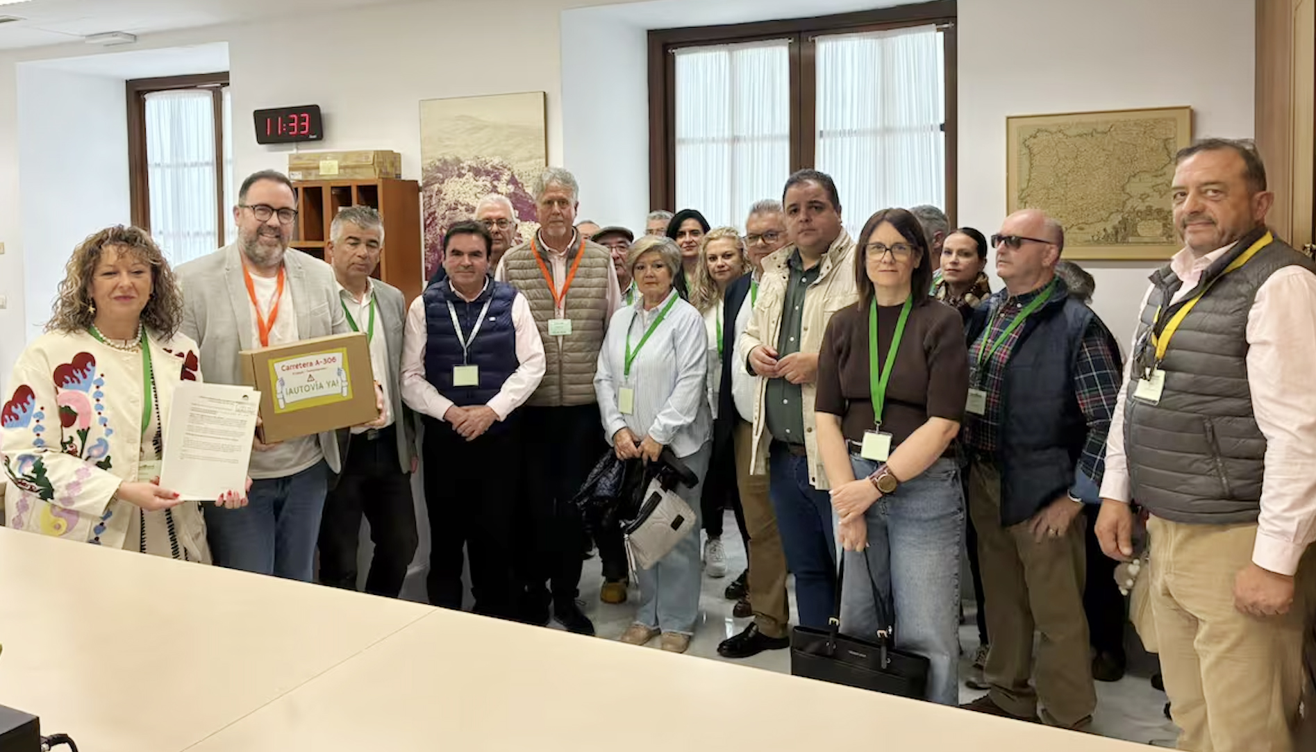 Más de 18.000 firmas reclaman en el Parlamento andaluz la conversión en autovía de la A-306